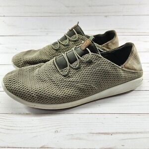 OluKai Alapa Li Casual Shoes Mens US 11 10395-1013 Knit Tan Clay Mustang Sneaker